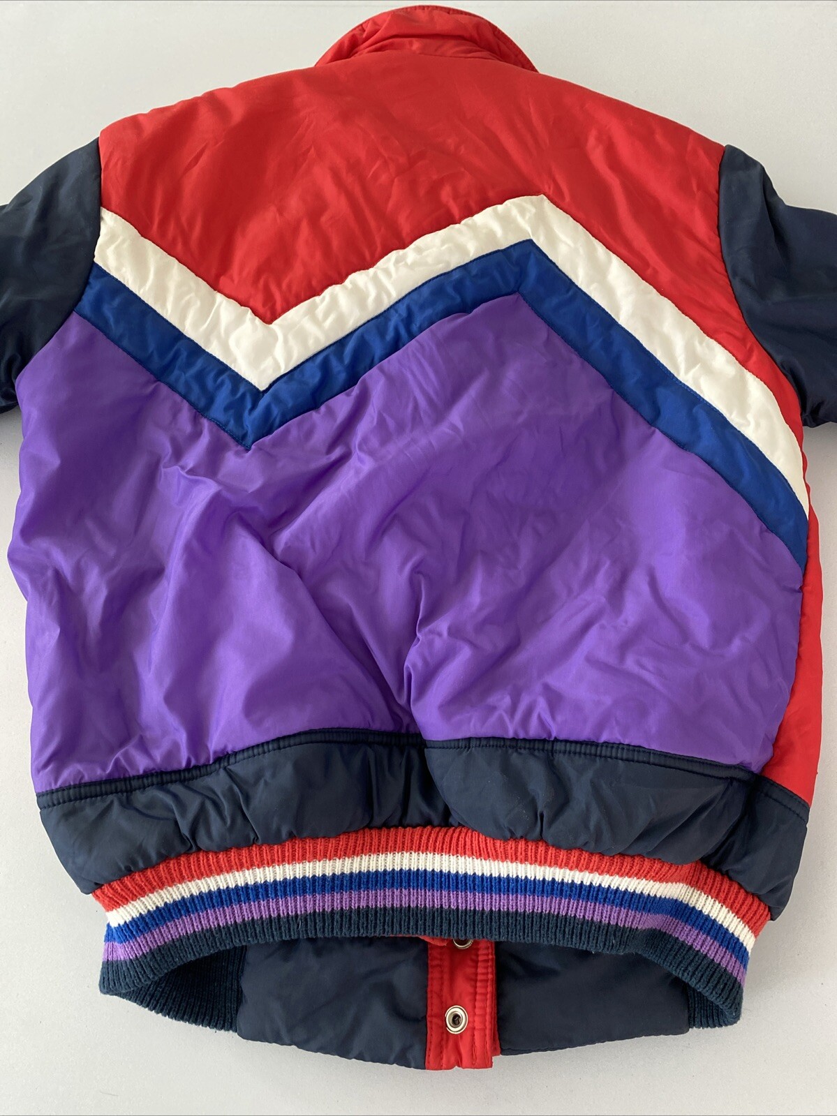 Vintage Johnny Colorado Jacket Red/Blue/White/Purple Youth Size Small Coat