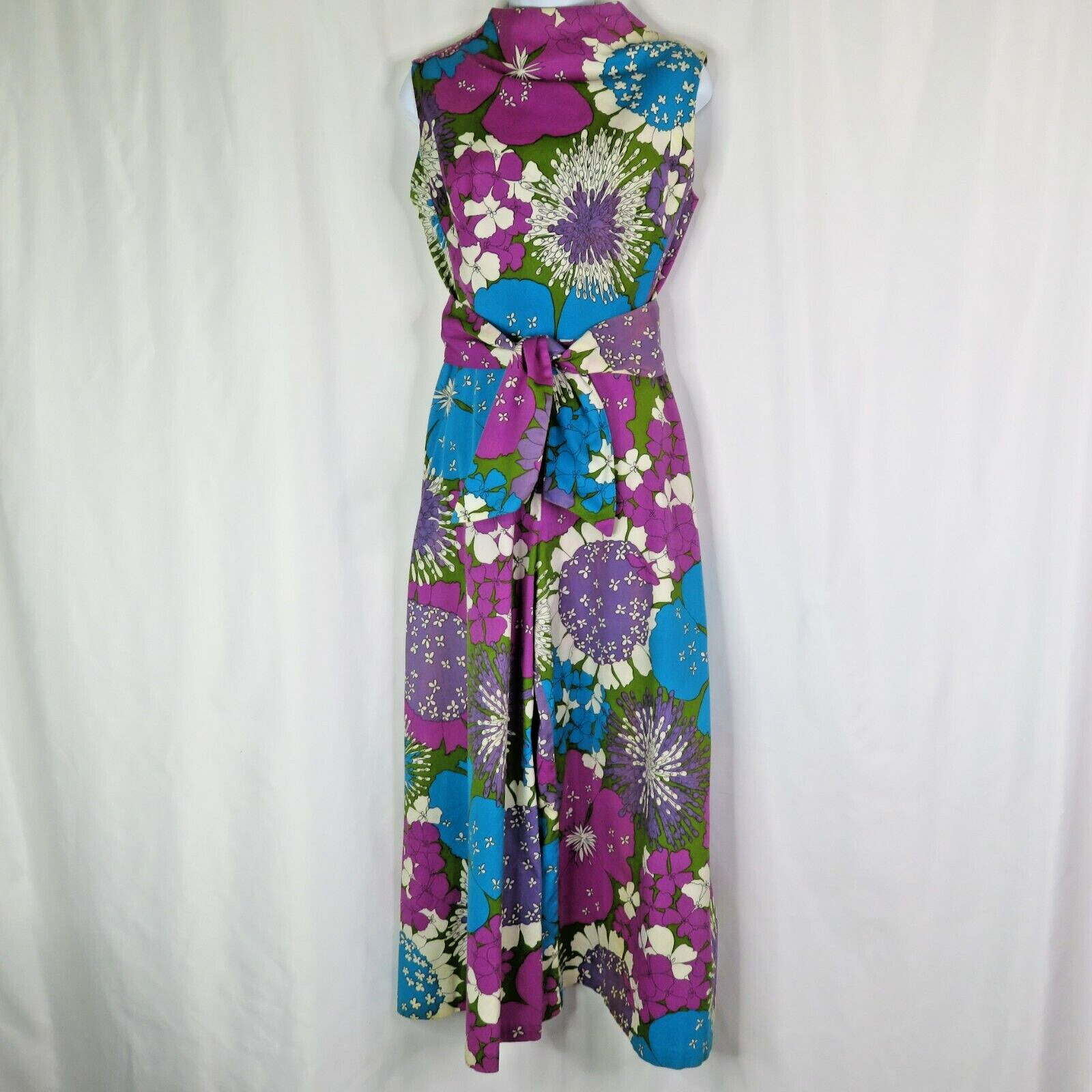 Alice Polynesian Fashions Barkcloth Palazzo Jumpsuit Vintage Hawaiian Romper