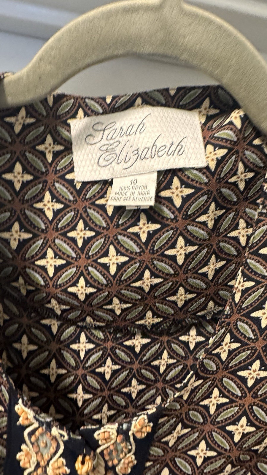 Sarah Elizabeth Vintage Jacket Blazer Embroidery And Beading Size 10 NWOT