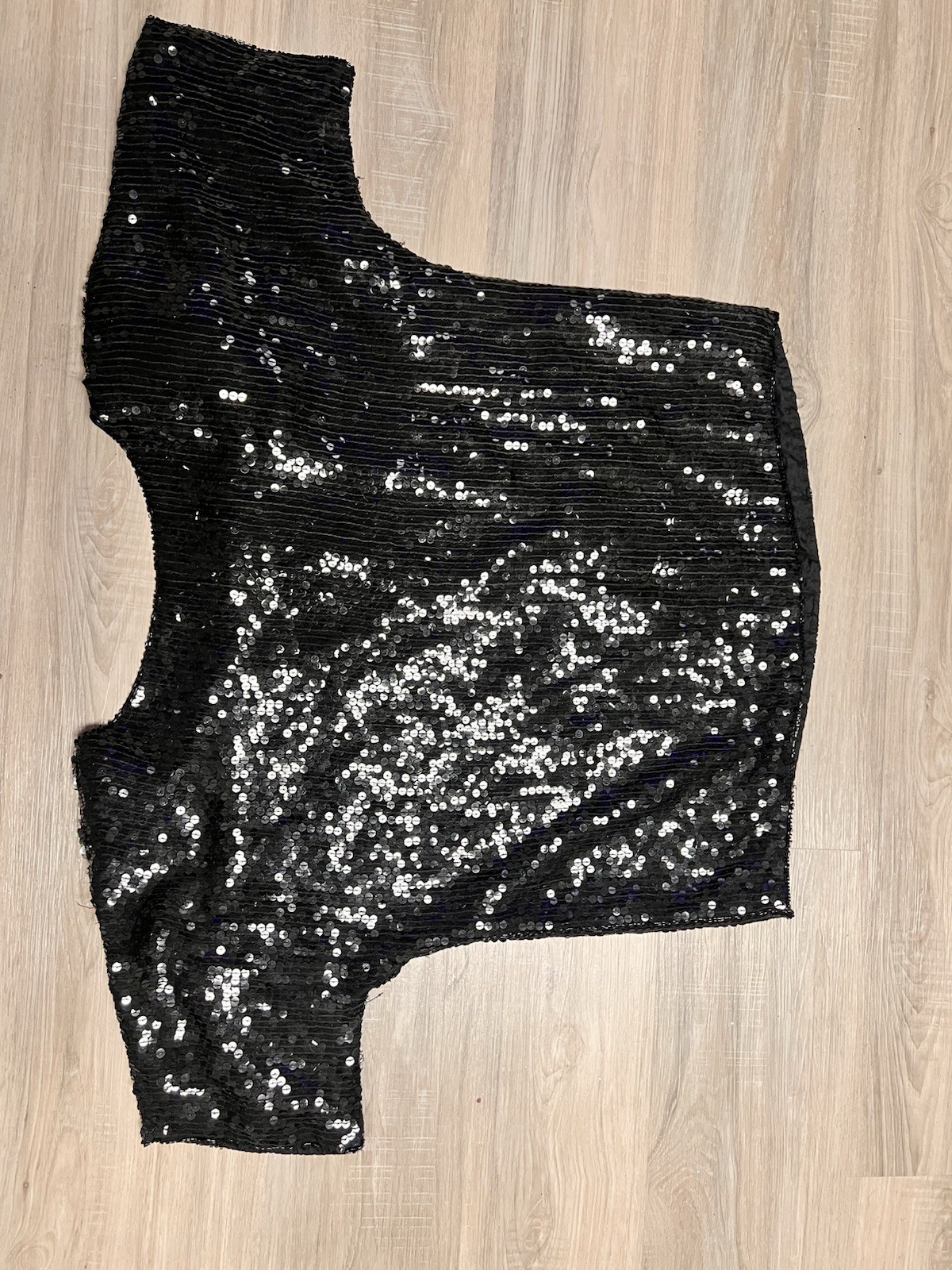 Jean For Joseph Le Bon Vintage 80’s Silk Sliver Sequin Top Women’s small