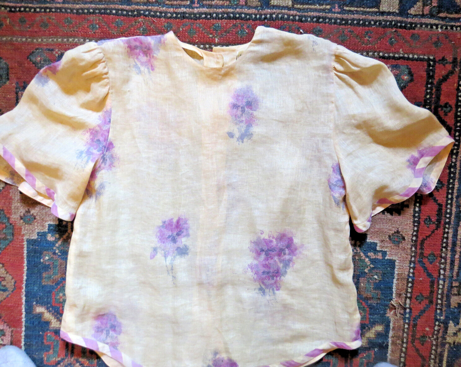 Vintage Hanae Mori Boutique 2 PIECE SZ 4 FINEST LINEN MONEY CAN BUY SEE DESCRIPT