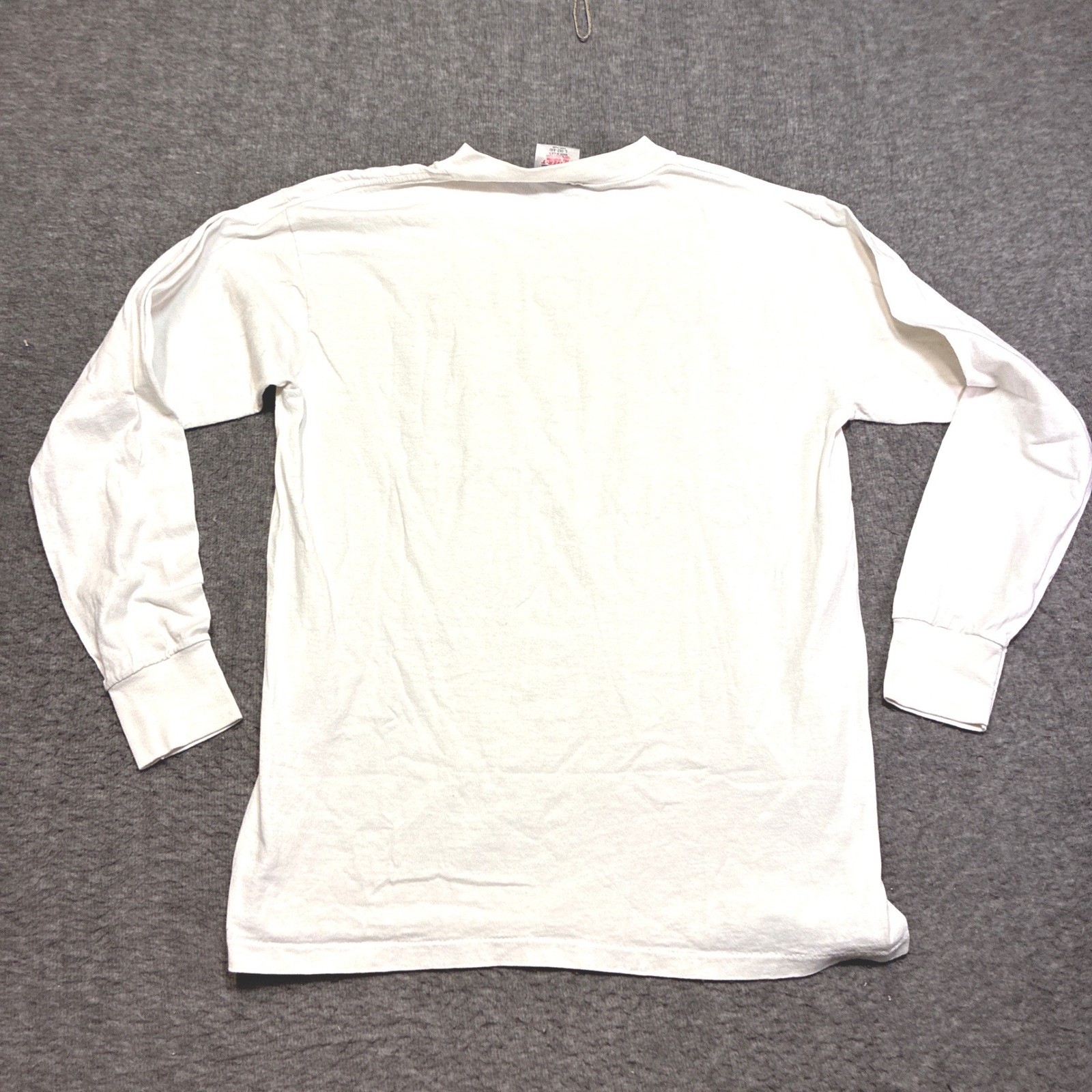 Oneita Long Sleeve T-Shirt Women Large White La Jolla Beach California Vintage