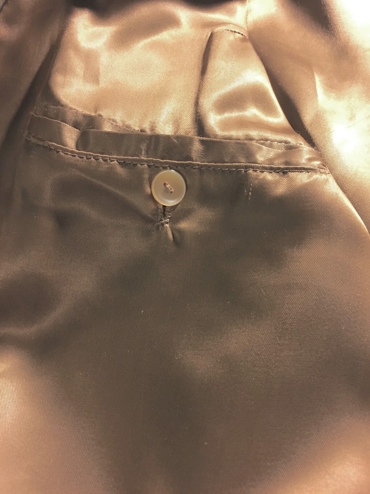 VTG Ledaspain by Gropper Suede Coat Taupe Light Brown Cross Buttery Leather M/S