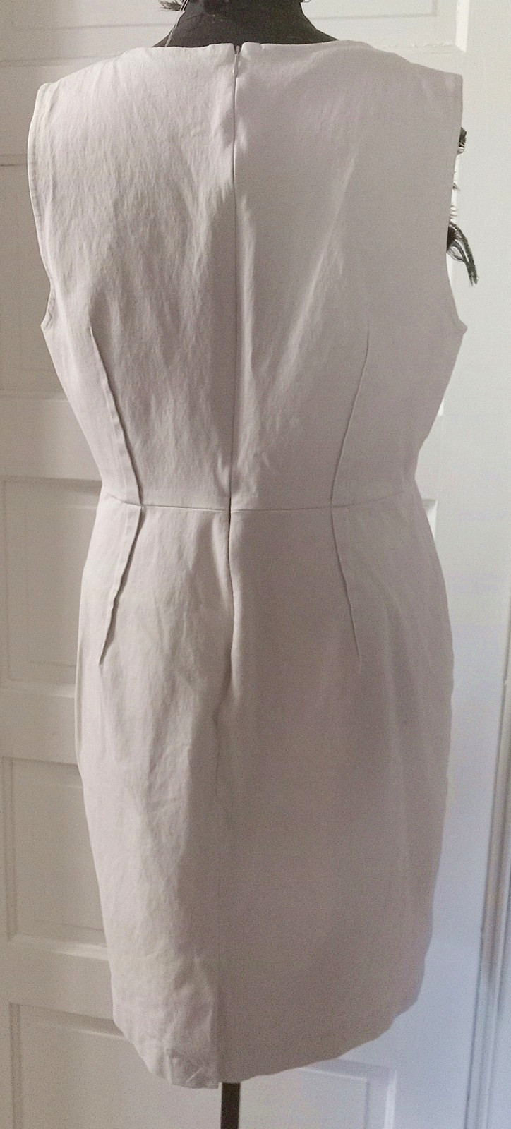 90’s BANANA REPUBLIC Pintuck Tan Fitted Denim Dress 14