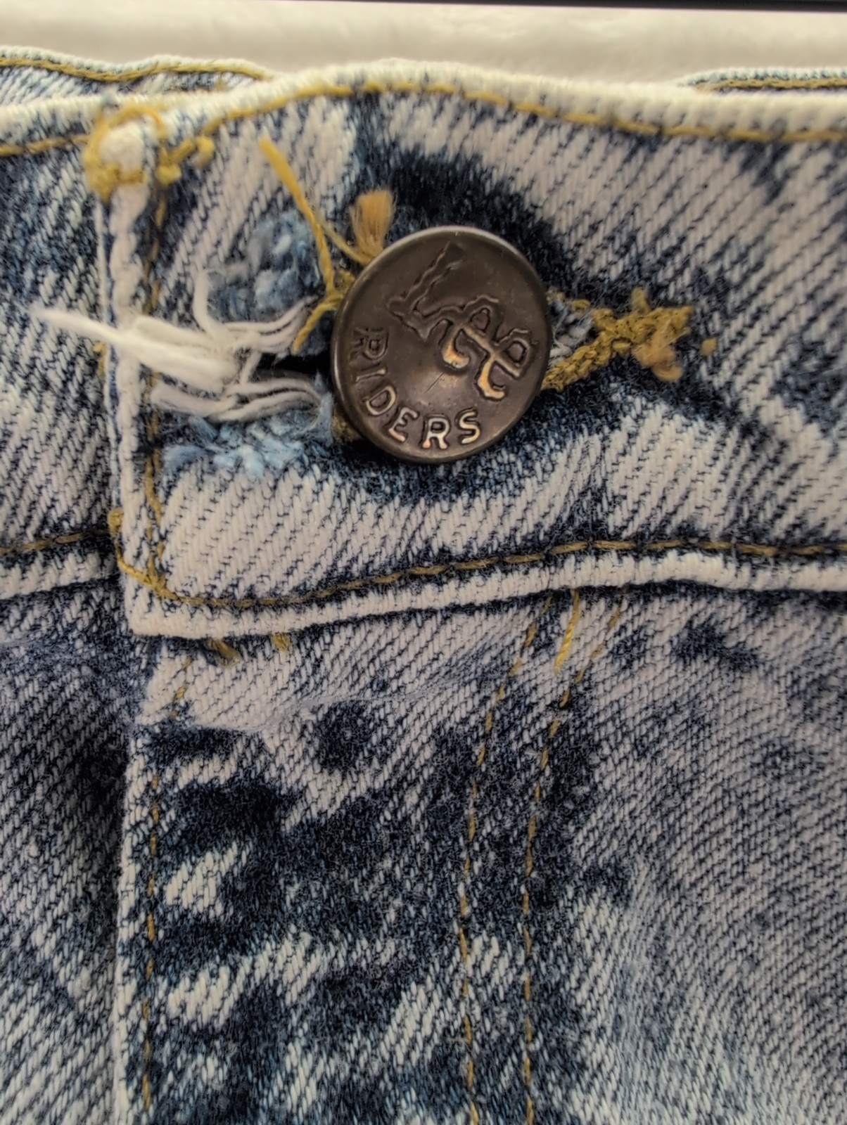 VTG Lee Riders Acid Wash High Waisted Relaxed Fit Tapered Mom Jeans Sz 14 M