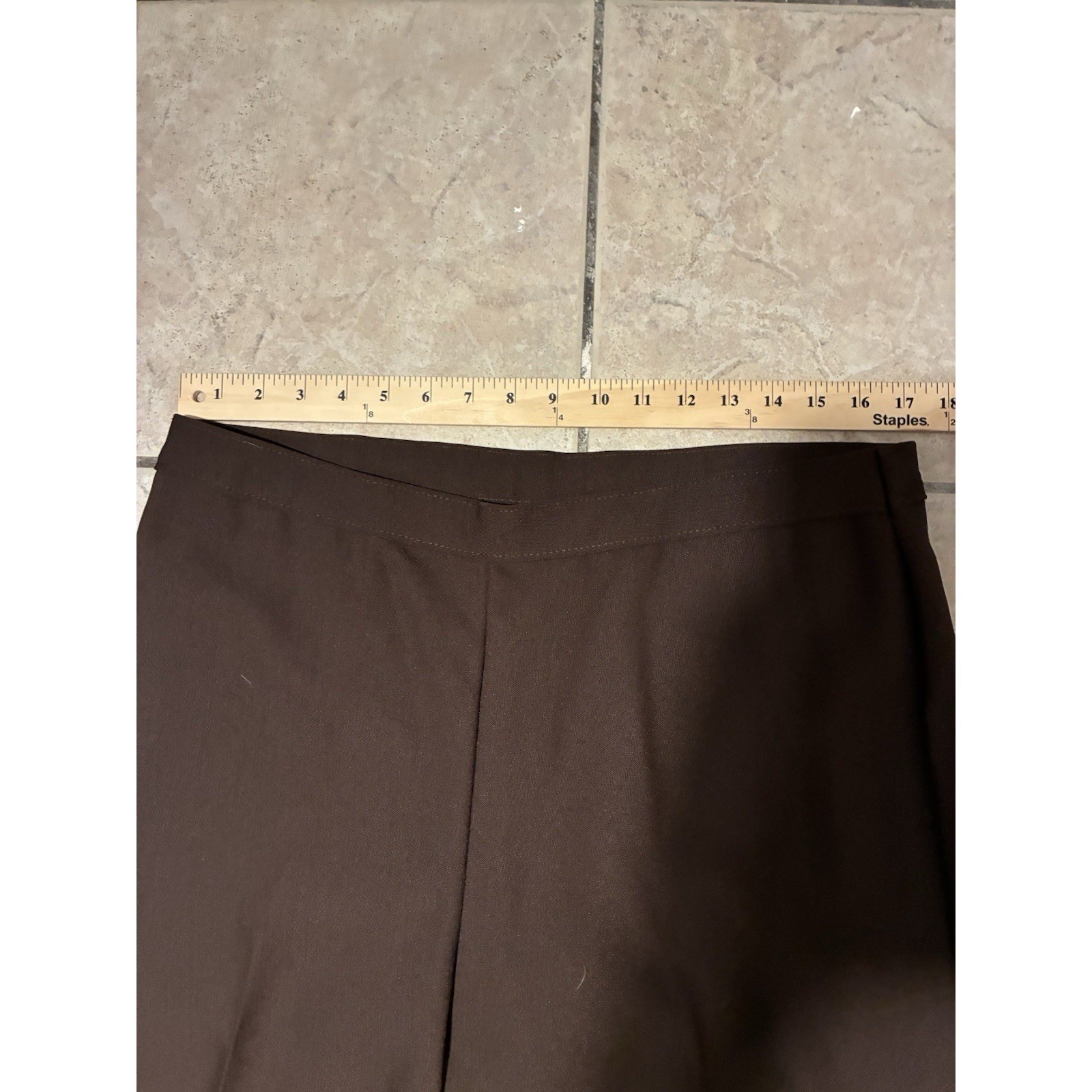 Vintage Levis Bend Over Pants Women Size 34×28 Brown Slacks Trousers Pleated 90s