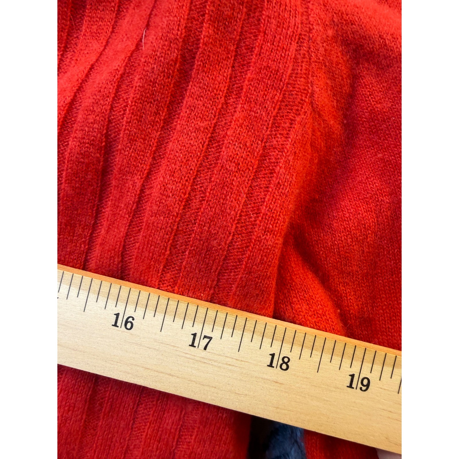 Notorious Vintage Red Lambswool Angora Cardigan Sweater V-Neck S Coquette Granny