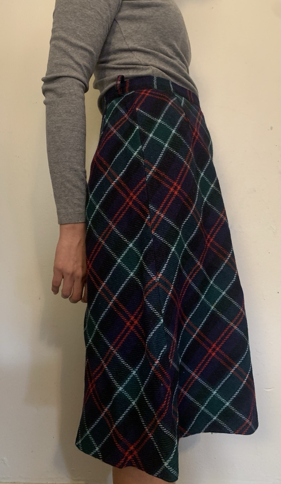 Vintage Plaid Skirt