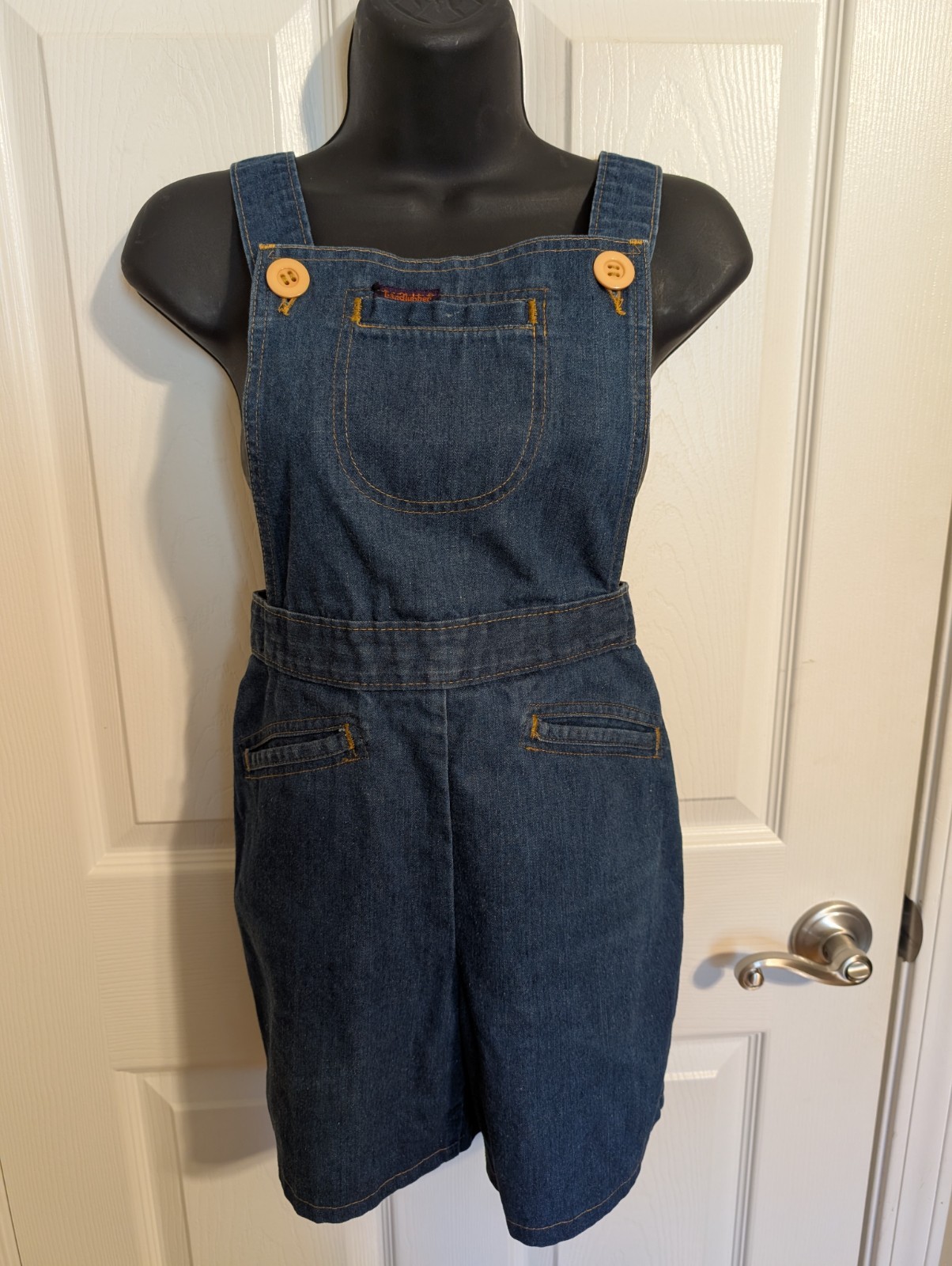 Vintage 70’s Landlubber Girls Blue Denim Jumper Shorts no Size / See Measurement
