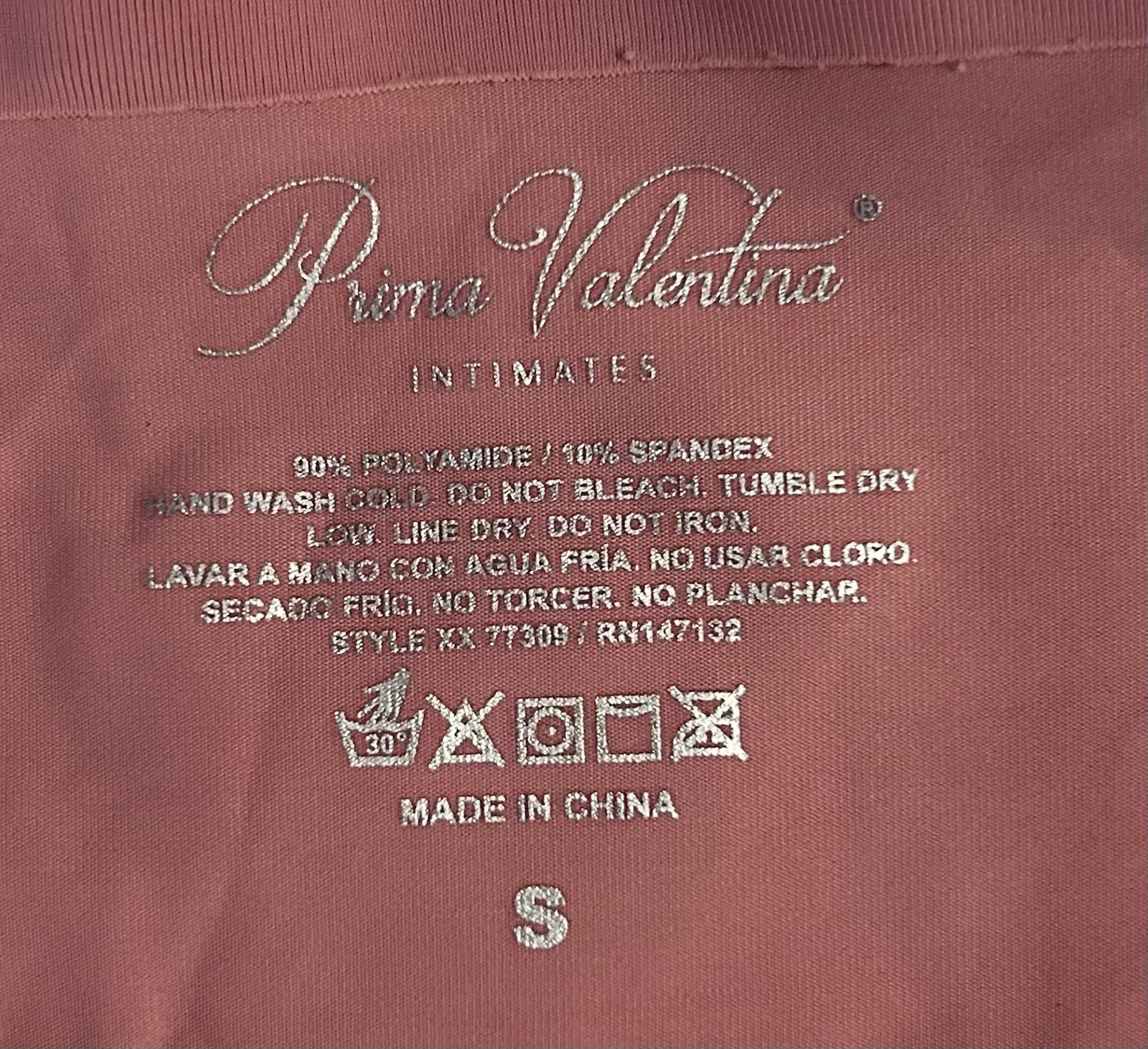 Lot of 2 Prima Valentina Pink Smooth & International Intimates Black Panties