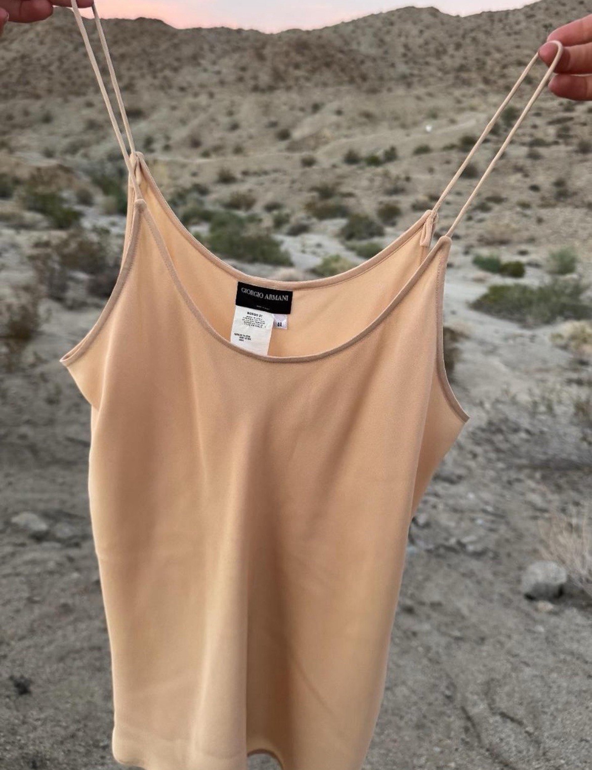 Vintage Giorgio Armani 100% Silk Tank Top – Made in Italy – Size IT 44 (M/L)