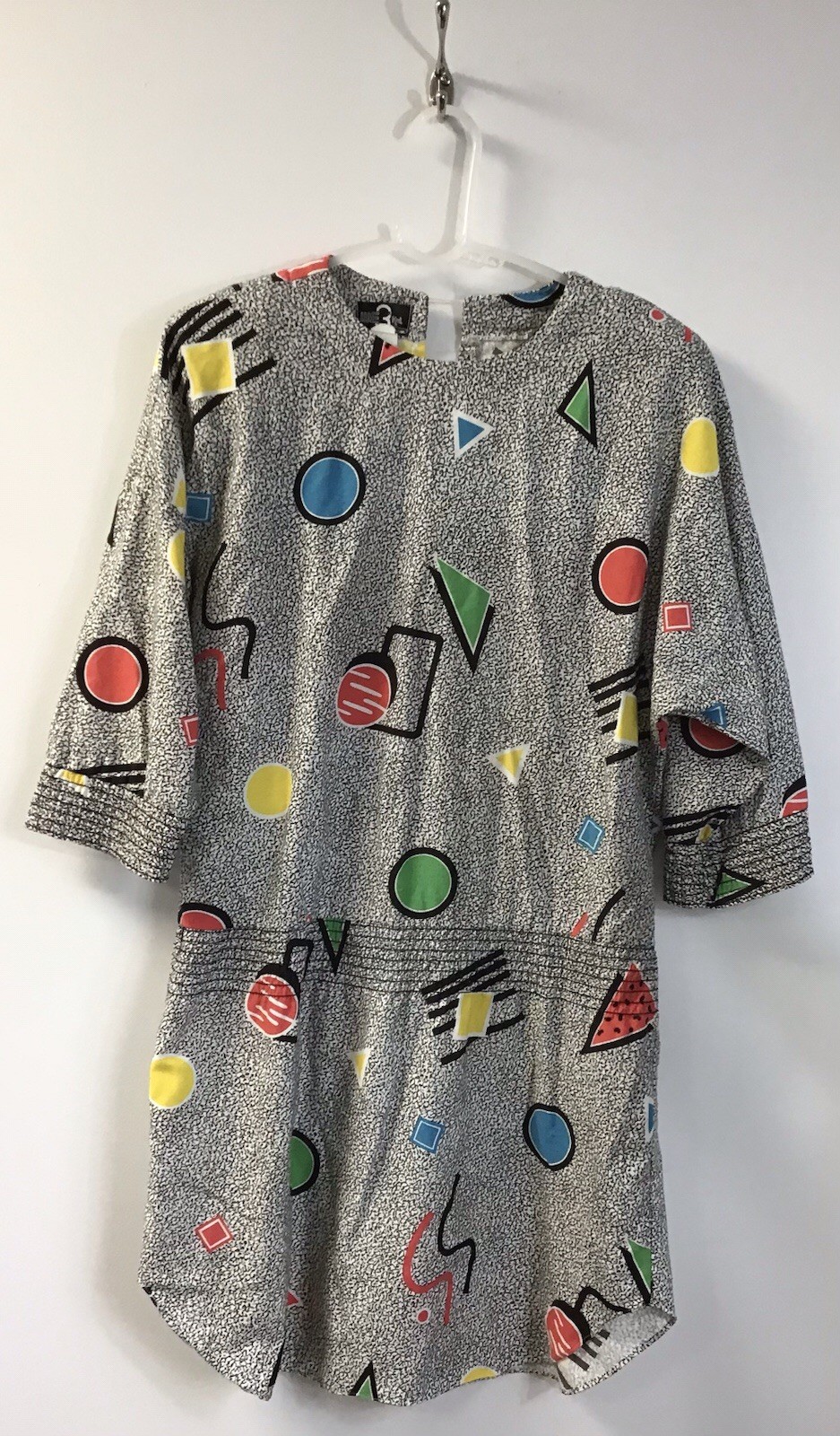 Vintage 80’s We3 LTD Shirt Dress Womens 5 Made USA Saved By The Bell Retro 🩵