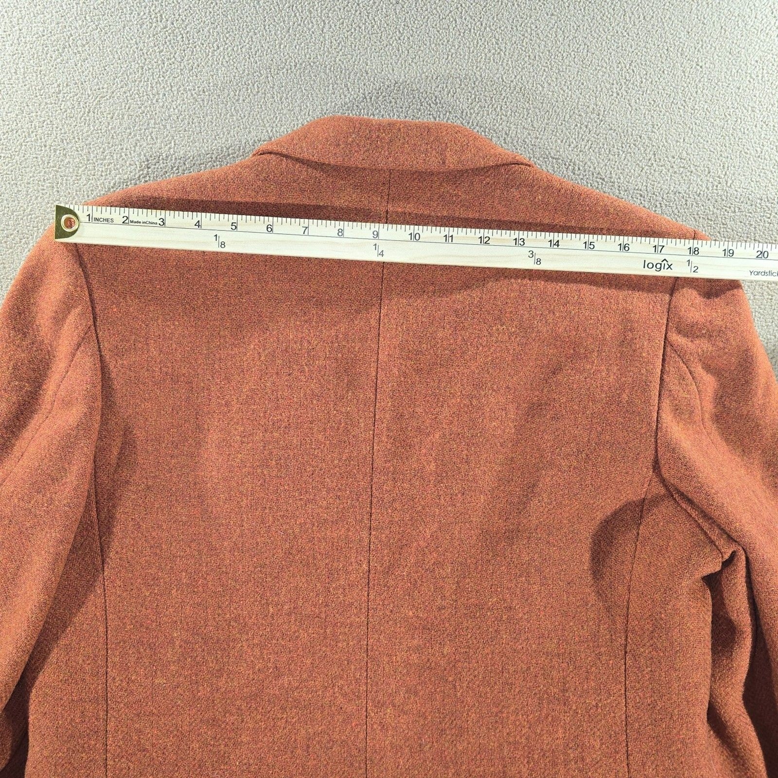 Vintage Land’s End Women’s Wool Blazer Size 12 in Color Rust