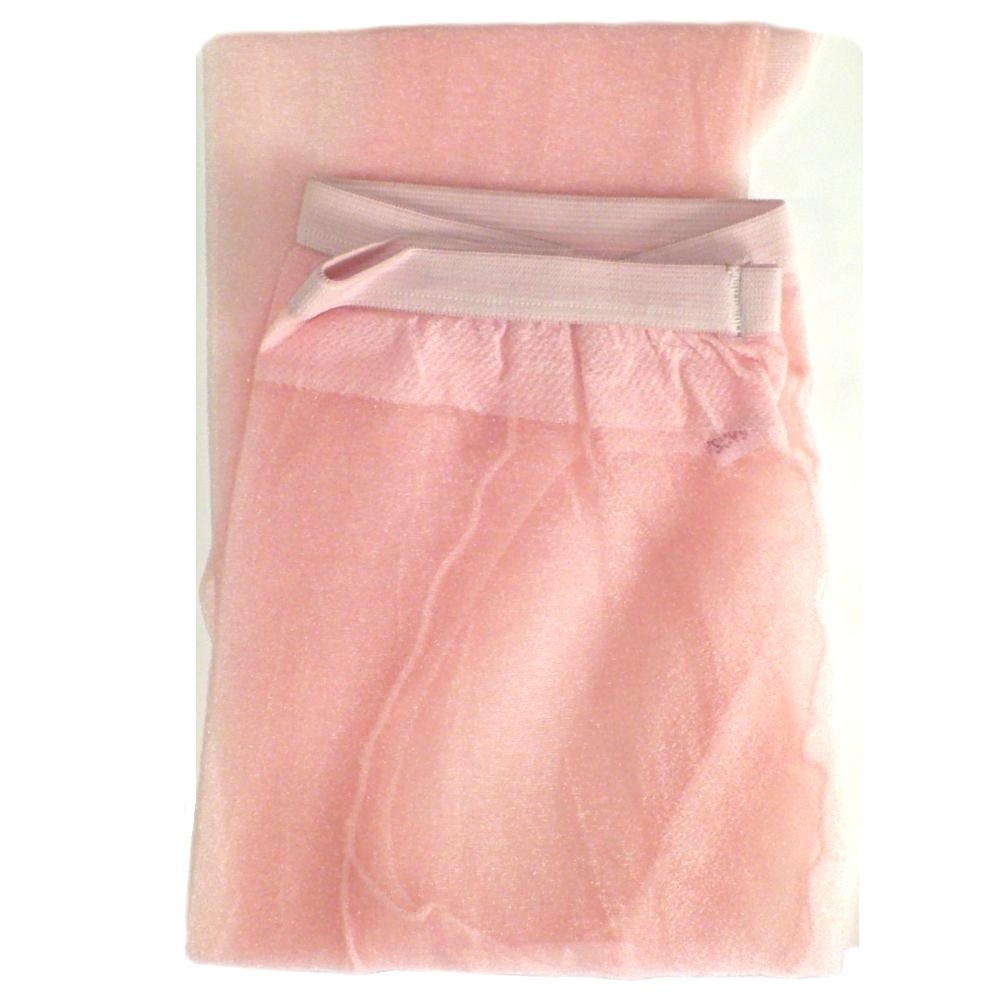 1980s Shimmering, Candy Pink Sheer-To-Waist Pantyhose (Medium)