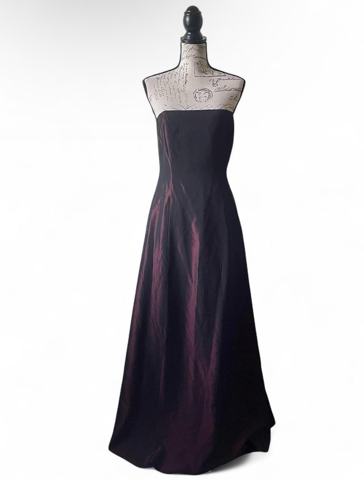 Vintage Y2K Laundry by Shelli Segal Strapless Gown Sz 8 Grunge
