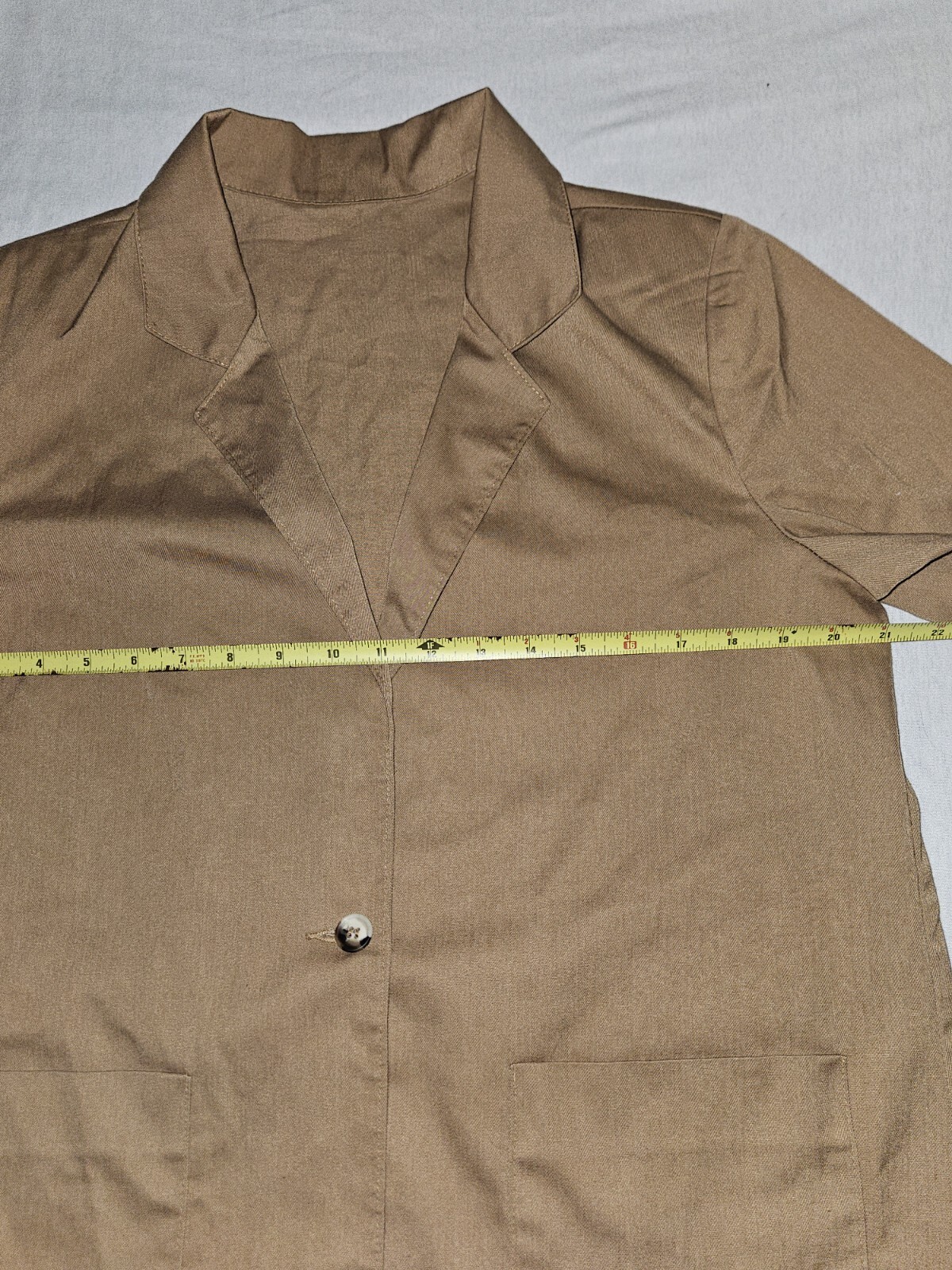 Jantzen Women Single Button Blazer Sz 16 Brown Suit Jacket Career Timeless Retro