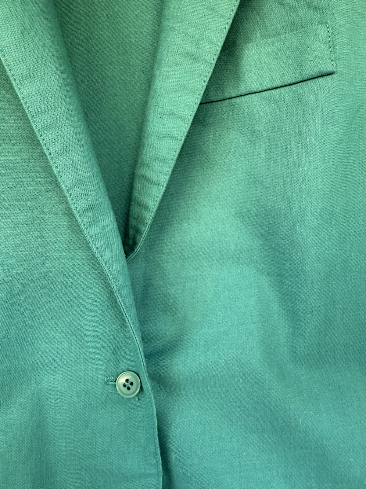 Vintage 1970’s Wilroy Traveller Teal Vest With Faux Front Pocket, Women’s Large