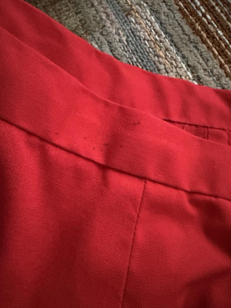 Vintage 70s Handmade Red Mini Cheer Skirt Preppy Sporty Retro 26” Small