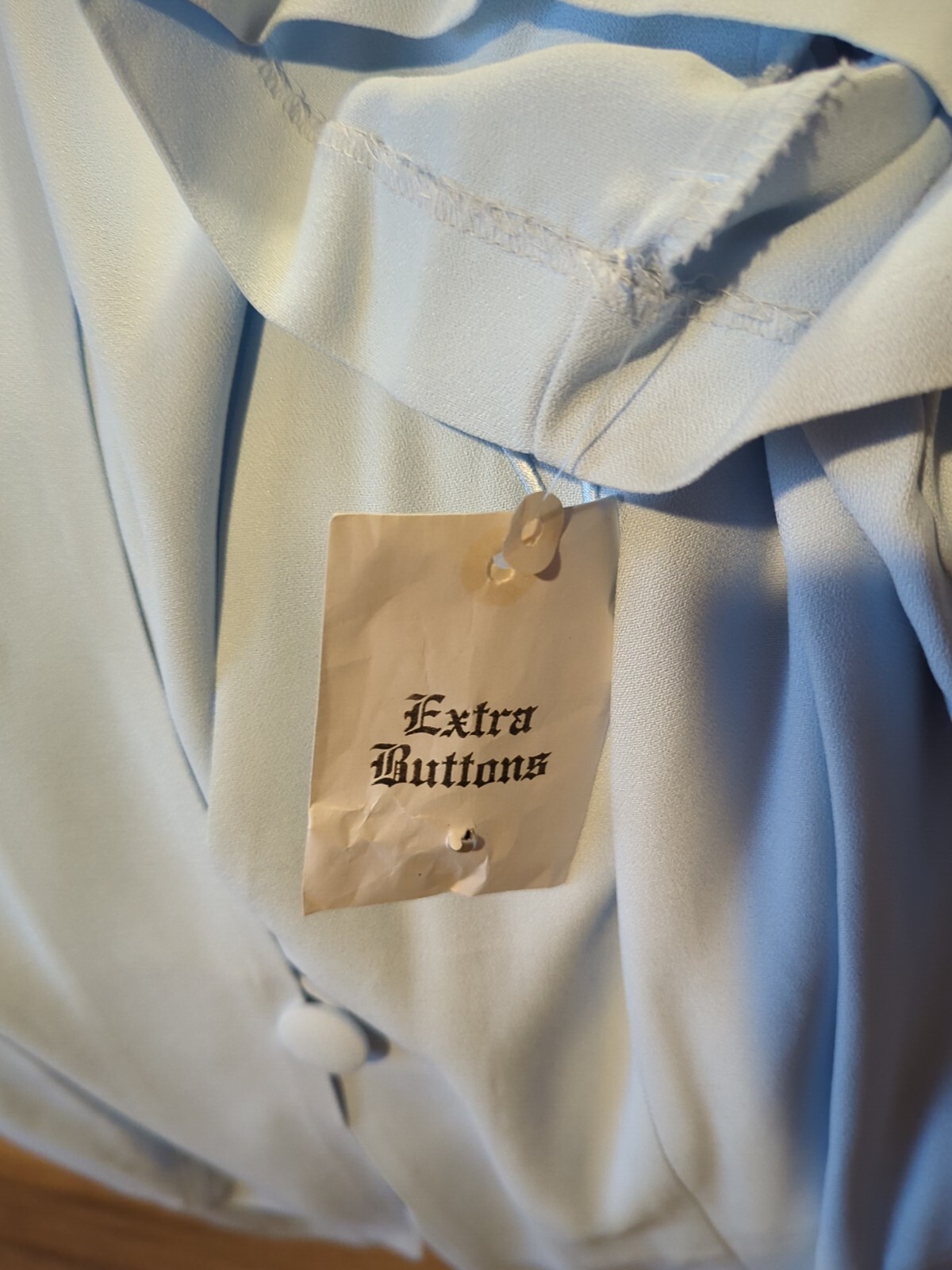 Vintage Studio I Midi One Piece Dress Suit Size 28W Short Sleeve Light Blue NWT