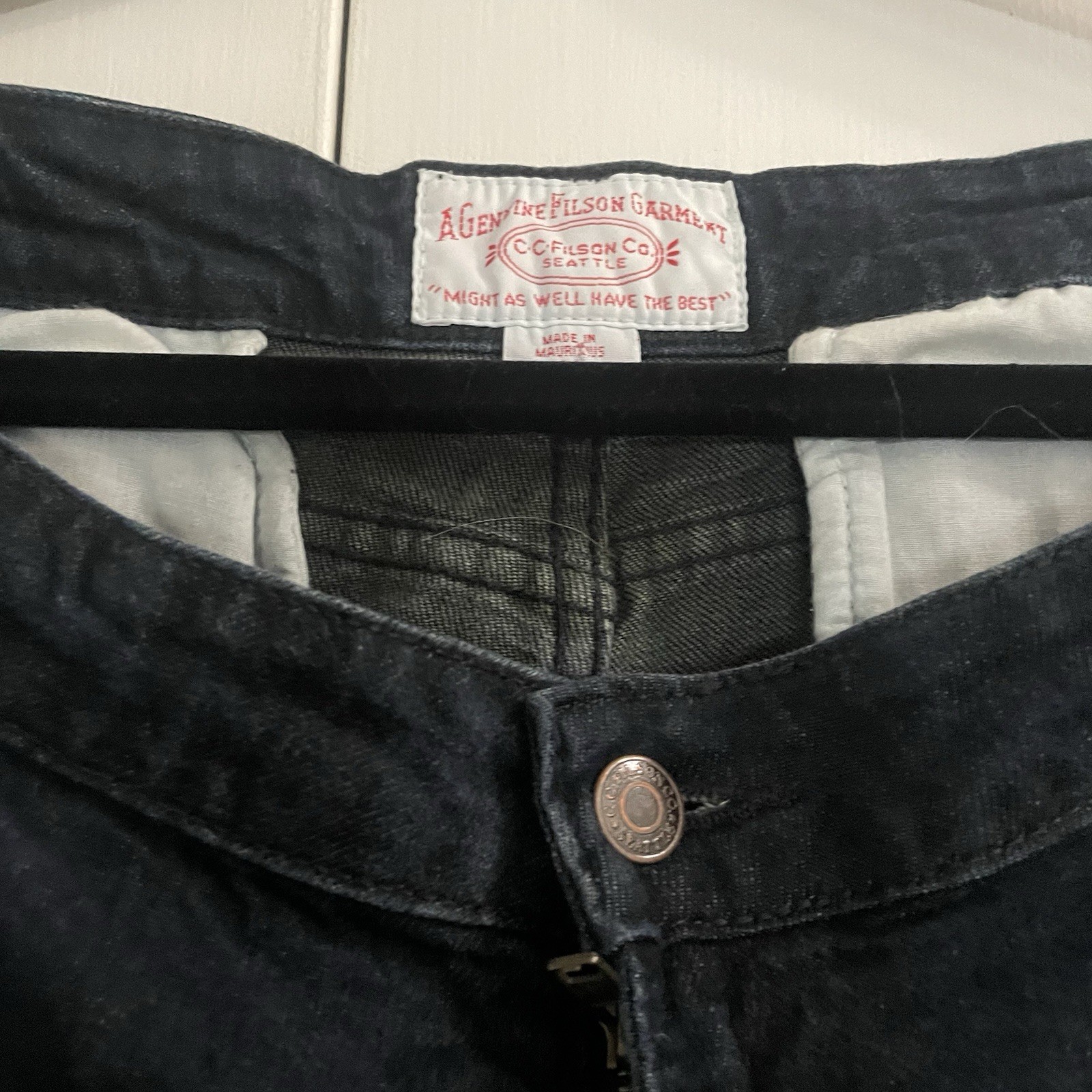 Vintage C.C. Filson Size 14 Denim Blue Jeans Straight Leg EUC