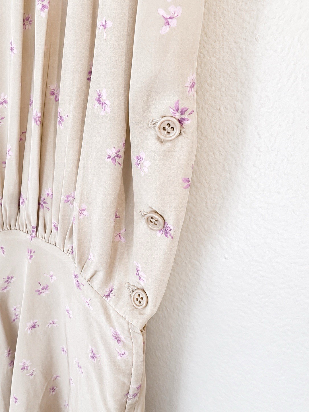 Vintage Cacharel Floral Silk Dress XS/Small