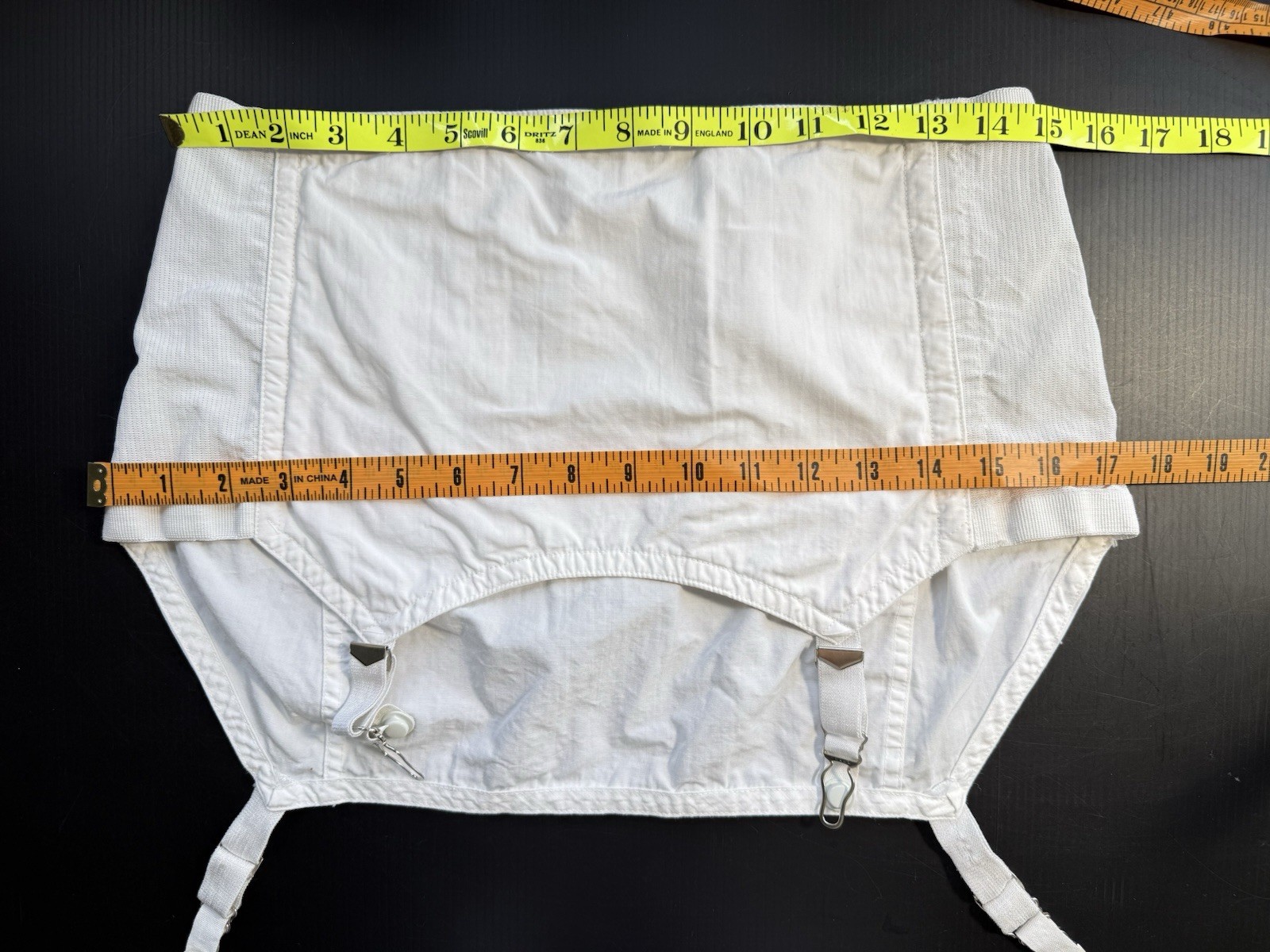 FORMFIT 1940-50s GIRDLE CORSET W/GARTERS #1023 VINTAGE LINGERIE SIZE 32