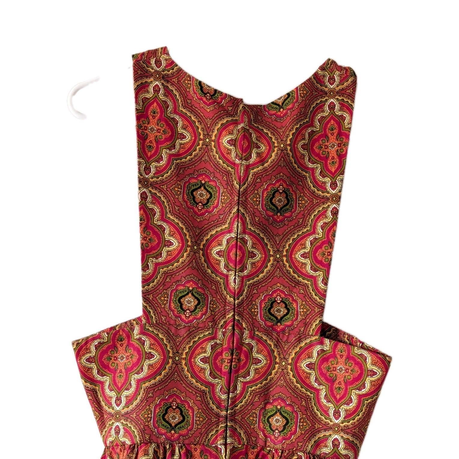 Vintage 1970s With Original Label „Handmade By Linda” Pinafore Long Dress