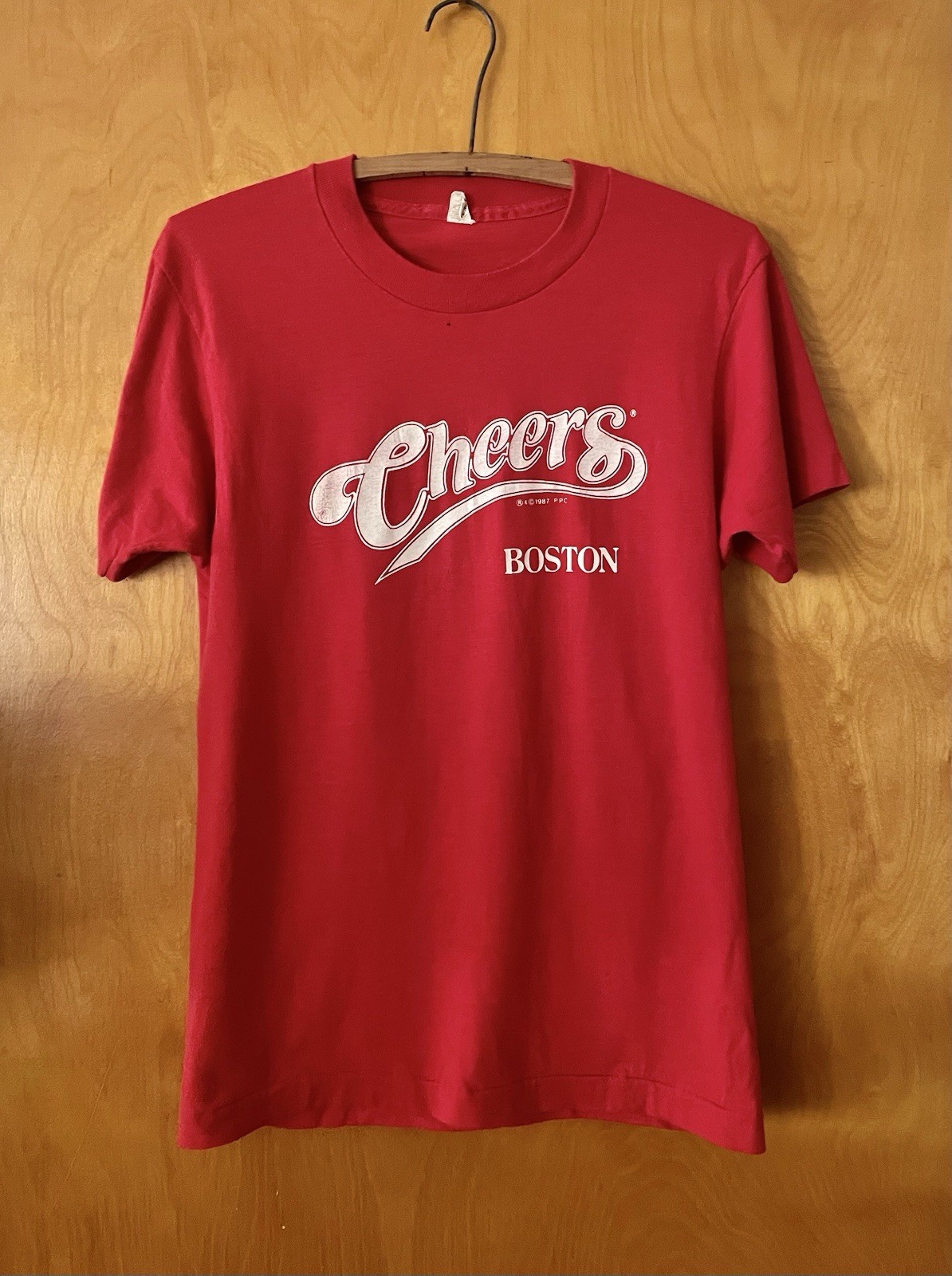 Vintage 1987 Cheers Boston t shirt TV Show Bar 80s Single Stitch Screen Stars