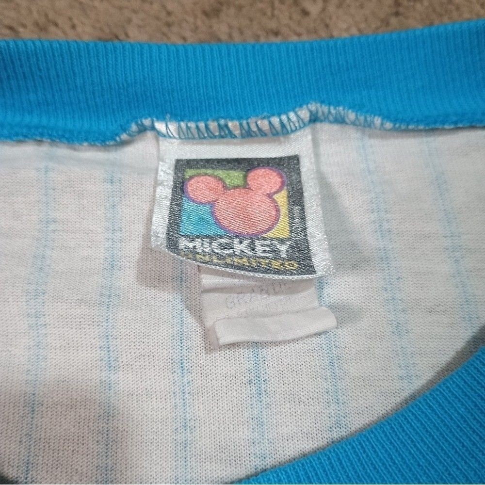 Vintage Disney Mickey Mouse striped nightgown sweet dreams unlimited