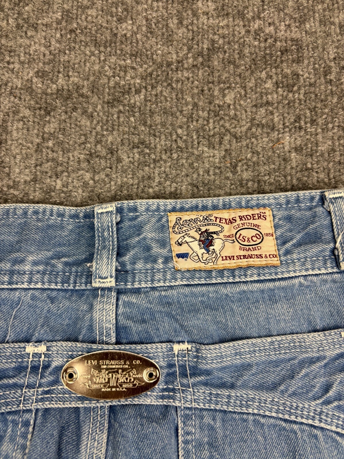 Vintage 1970s Levi’s Texas Riders Jeans Women’s 11 Blue Western Cowgirl USA Made