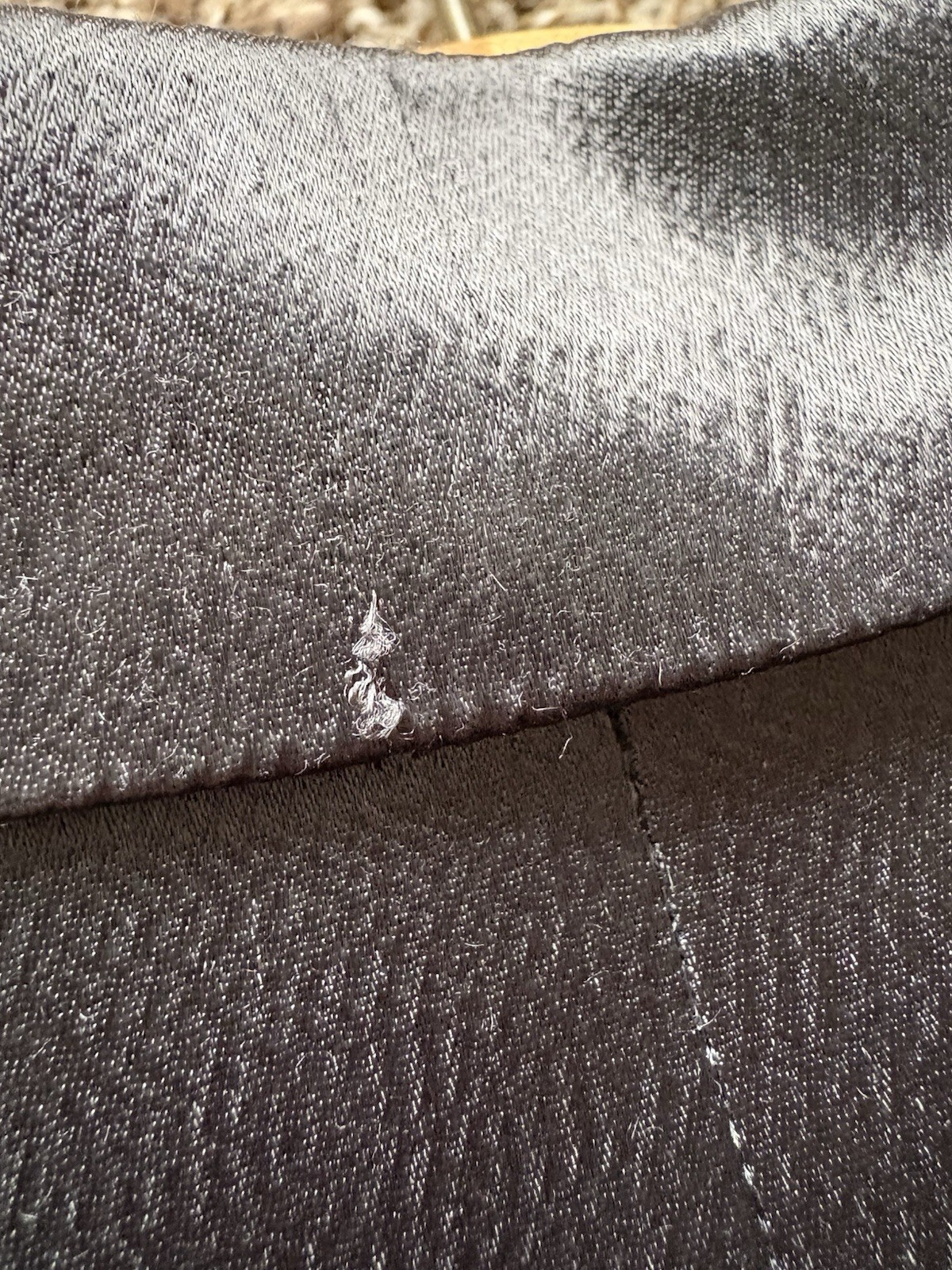 Vintage Mary McFadden Suit Silver Tuxedo Pantsuit Blazer Pants Size 8 “House 91”