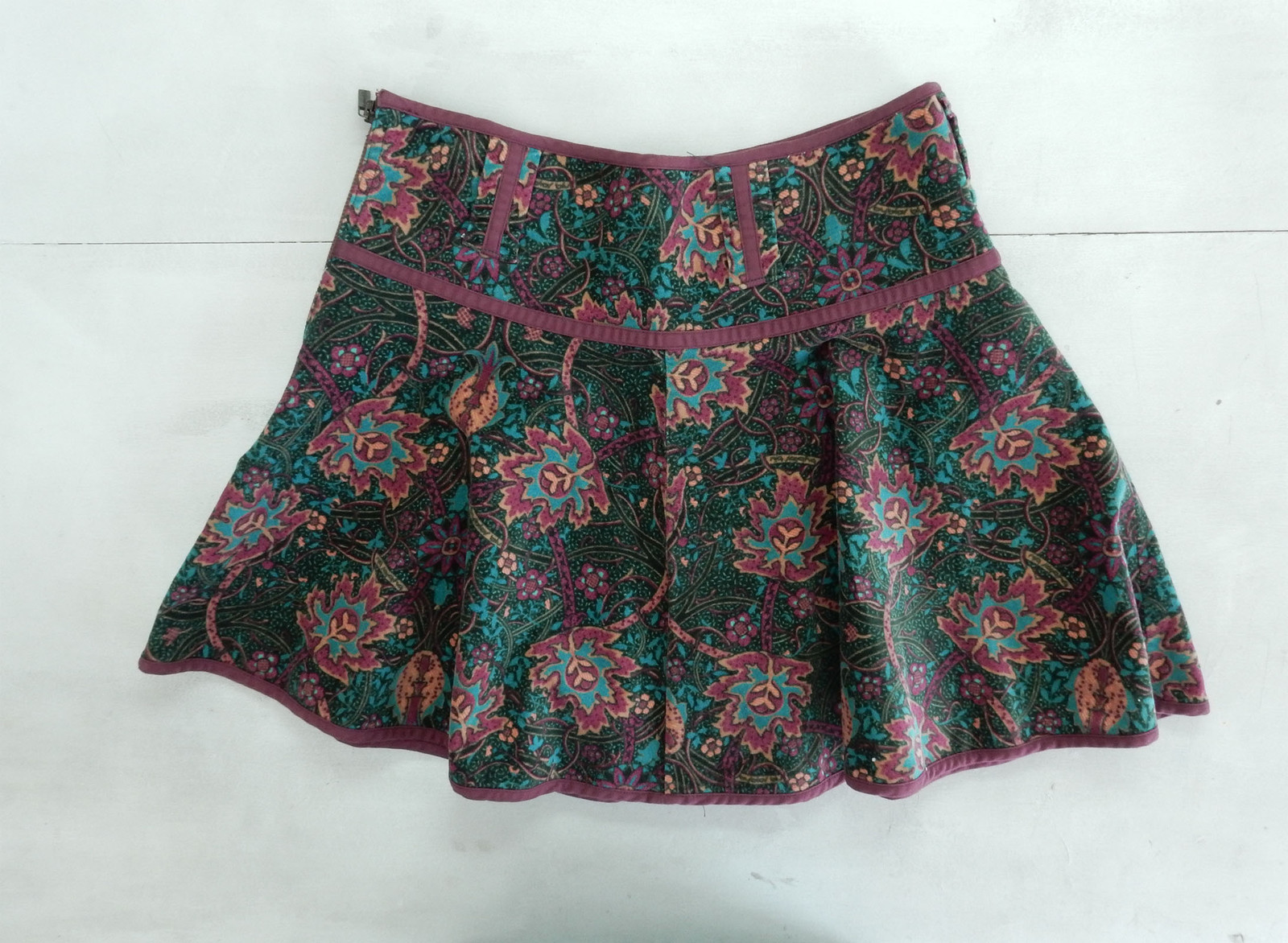 BYBLOS BLUE VINTAGE SKIRT SKIRT COTTON