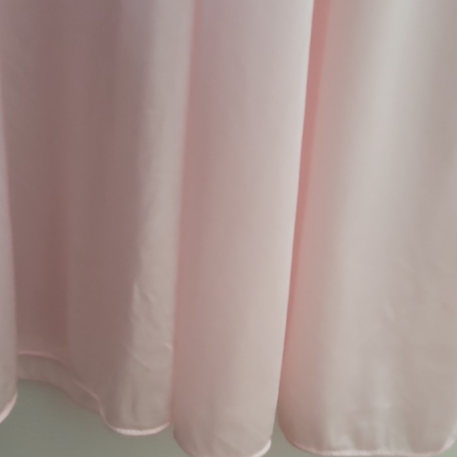 Vintage Samye Pink Lace Satin Babydoll Nightgown Regular Size L