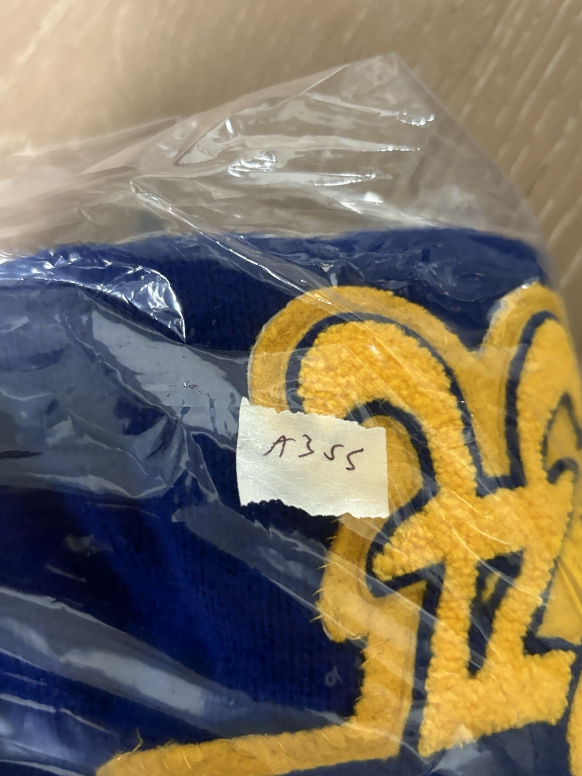 Vintage CHEERLEADER SUPPLY CO Uniform Short Sleeve Knit Womens 34 Blue Yellow