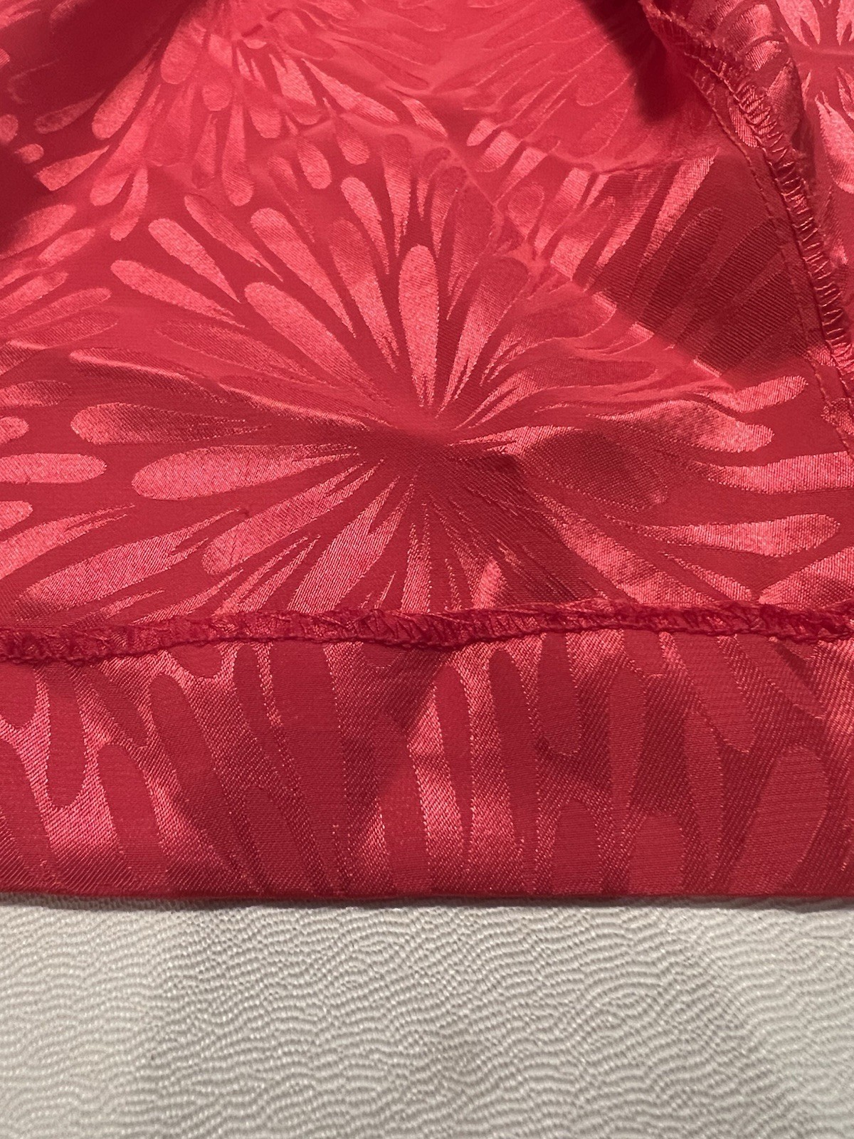 Georgette Trabolsi Orange/Fuchsia Long Robe Petite Starburst Neiman Marcus EUC