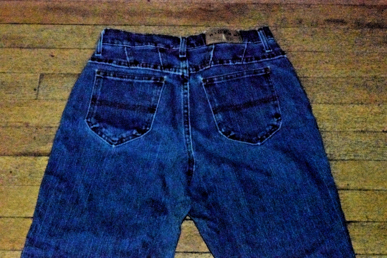 Vintage Lee Riders Jeans Size 28 x 29 90s Classic Blue High Waist Straight Leg