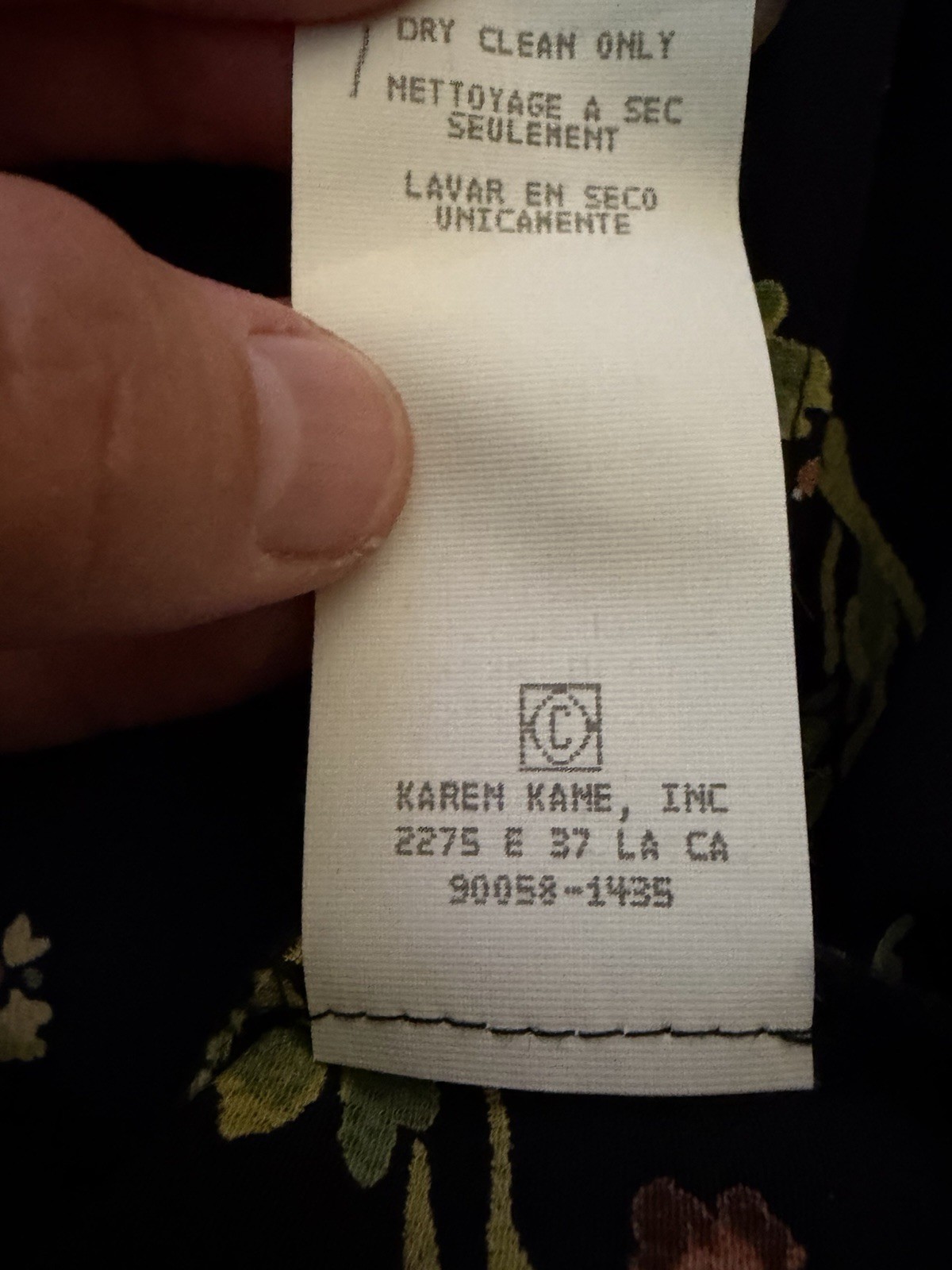 NWT Vintage 90s Karen Kane Rayon Rose Dark Floral Shirt Dress 16 Fits L 12 14