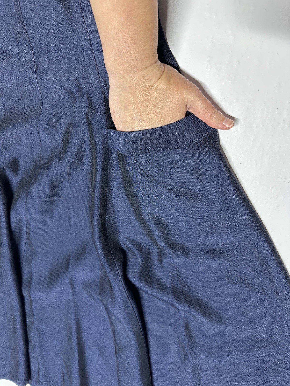 Vintage 1950s Jonathan Logan Blue Tailored Dress Fit Flare AS IS FLAWED Sz 0/2