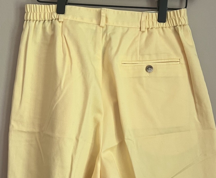 Vintage Talbots David Brooks Shorts Yellow High Waist Mom Golf Size 8