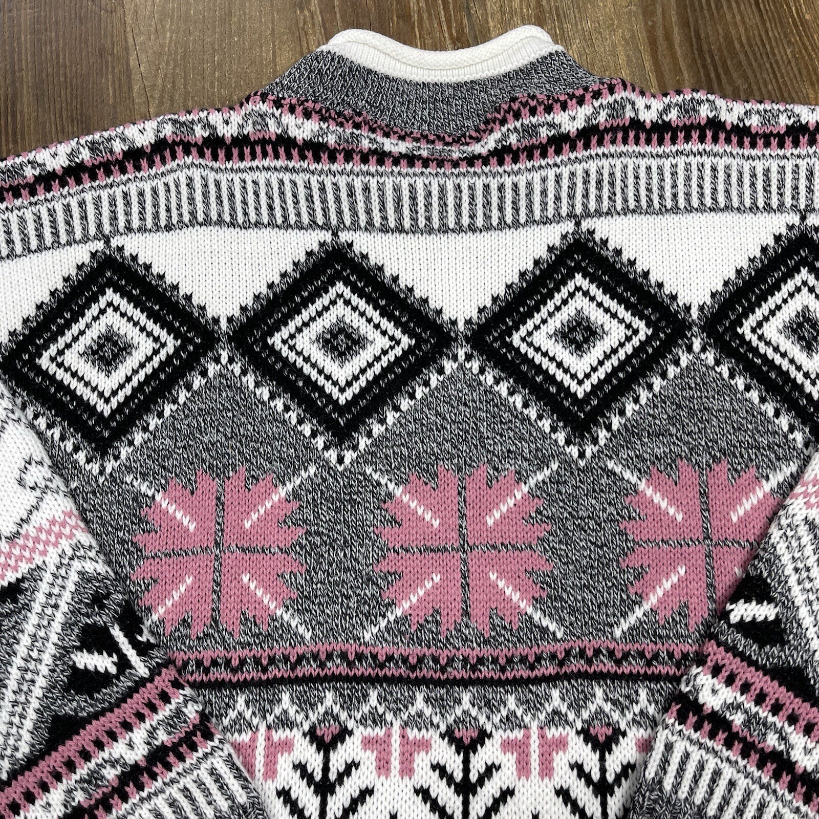 Vintage 80s Sweater Fair Isle by Cut 4 U Size One Size Fits All
