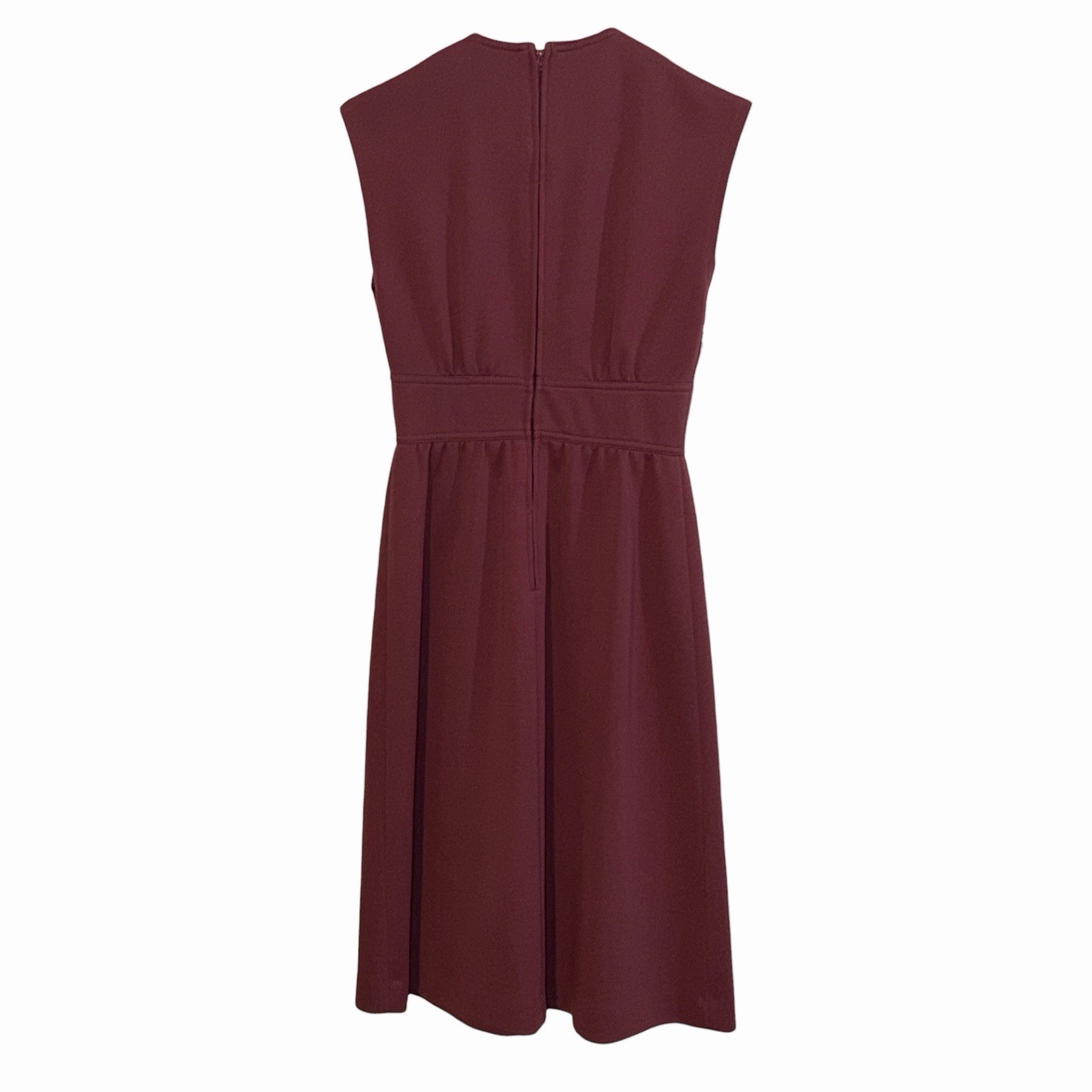 Vintage VTG LF Petite Maroon Dress Figure Flattering Size Small S