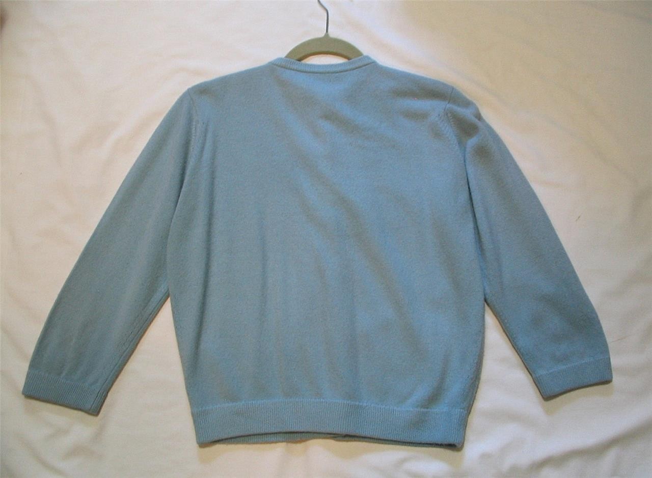 VNTG 1960S~CELADON ORLON~BEADED DESIGN~FAUX PEARL BUTTON CARDIGAN SWEATER~SM~36