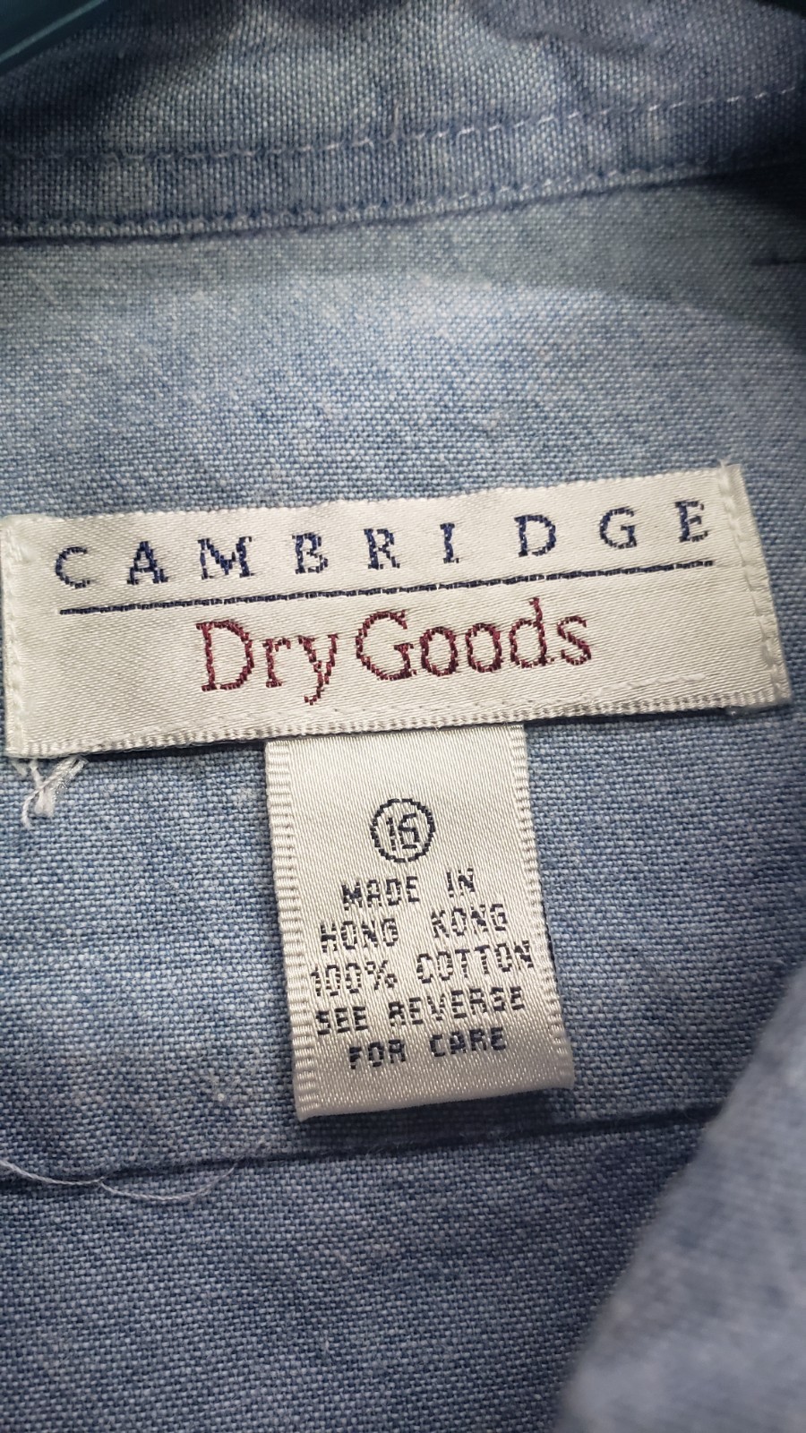 Cambridge Dry Goods Vintage Embroidered Native American Theme Button Up 16