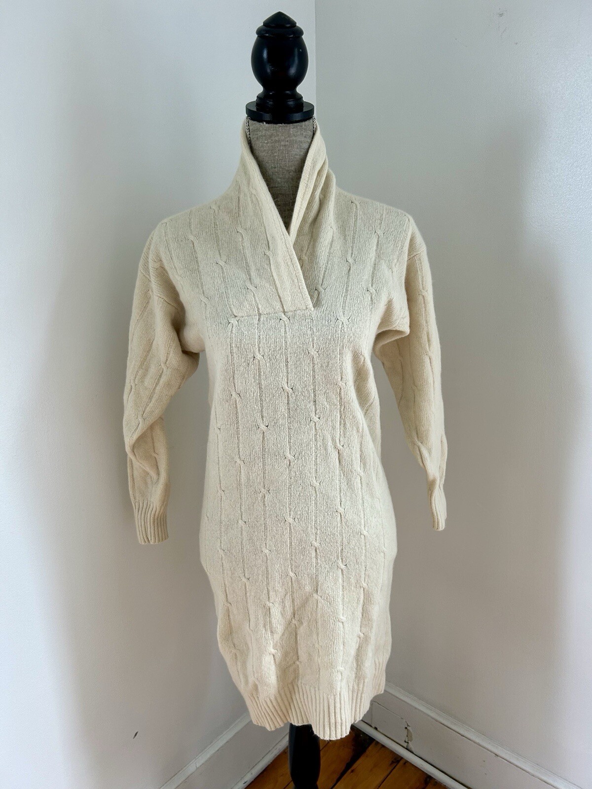 Vintage Mirrors Of Krizia Sweater Dress Lambswool/Angora Small