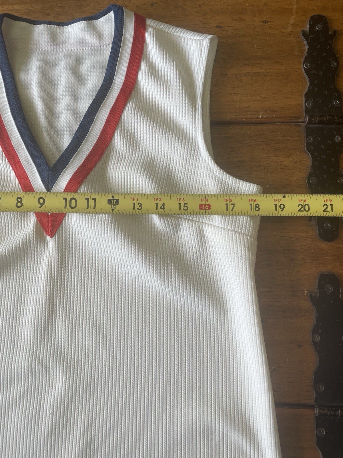 Vintage Nautical Preppy Tennis Twin Set Sweater Cardiigan Vest Top Shirt USA