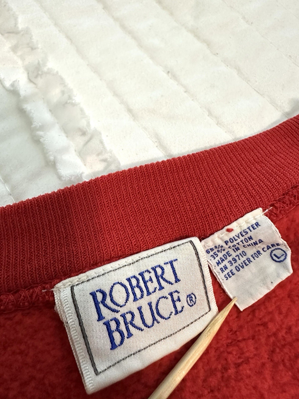 90s Embroidered Crew Neck Marina Sweatshirt Large Red Stripe Sailing Boat Y2k