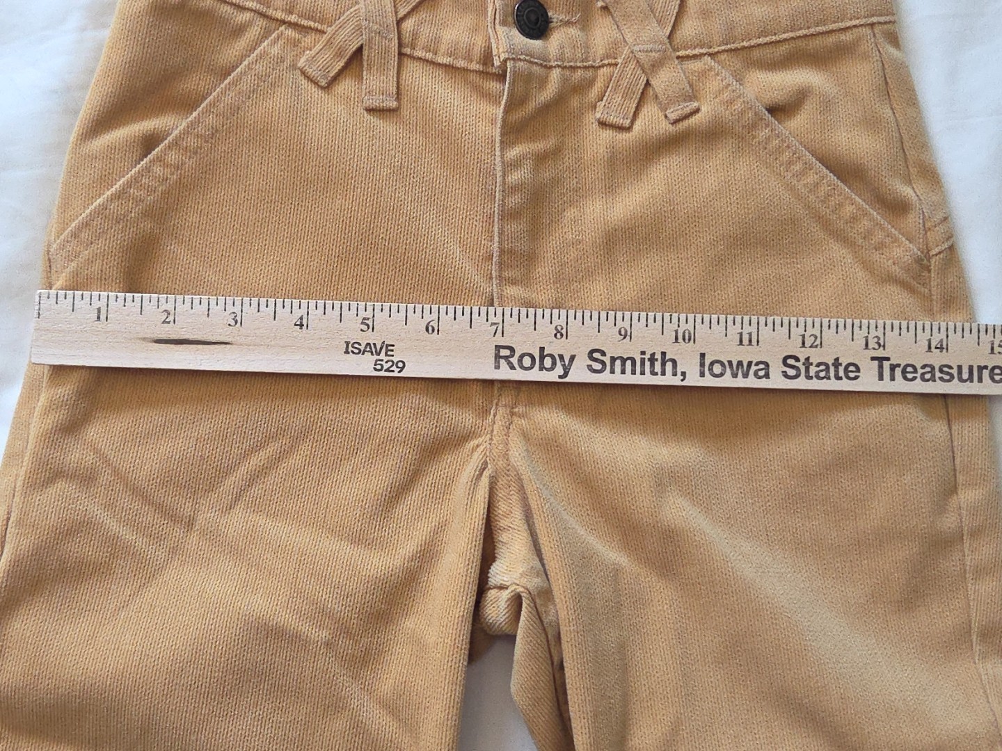 Vtg 1976 Levi’s 747 Student Bell Bottoms Tan Corduroy 24×29 EUC Talon 42 RARE