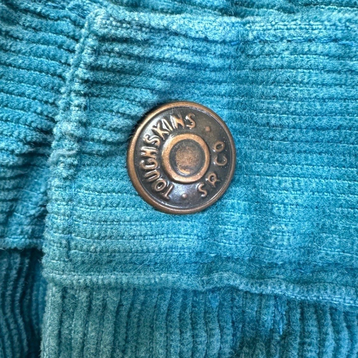 Sears Tough Skins Women 23 Teal Good Button Fly High Rise 70