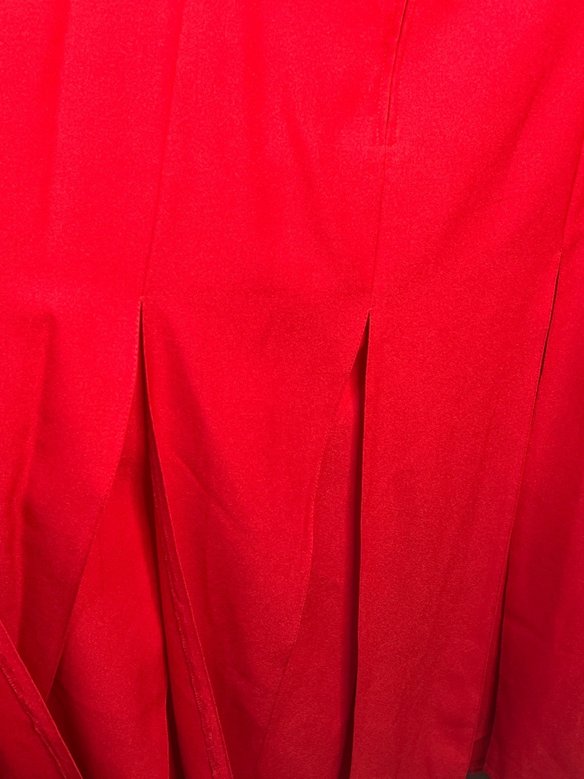 Vintage HW Collections Red Evening Dress Size 22 – Made in USA, Slit Hem