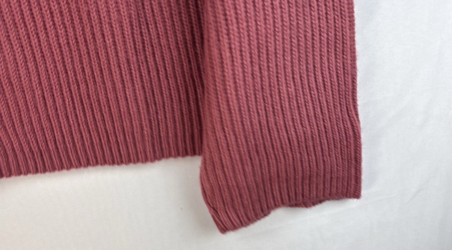 I.B. Diffusion Pink Chunky Knit Funnel Neck Sweater Womens 90s Wool Blend